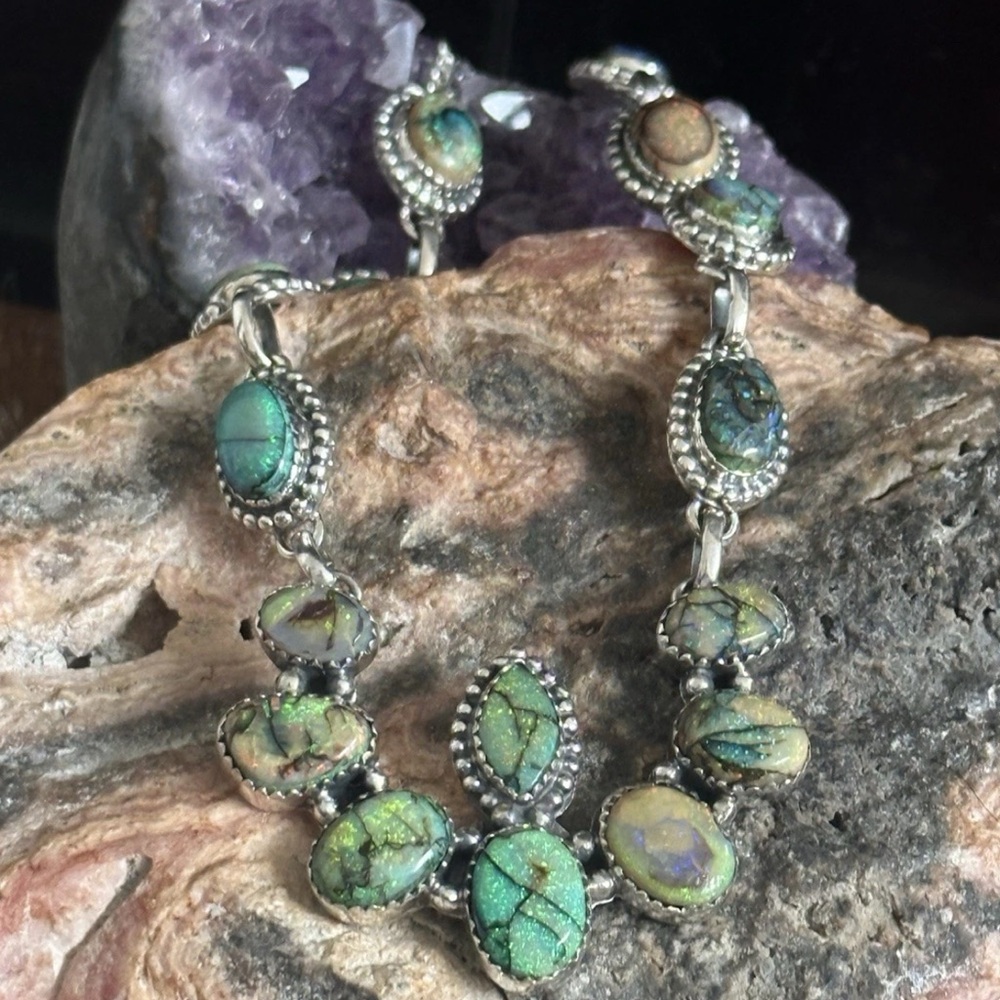 Spiderweb Opal Aurora Statement 37g Southwestern … - image 2